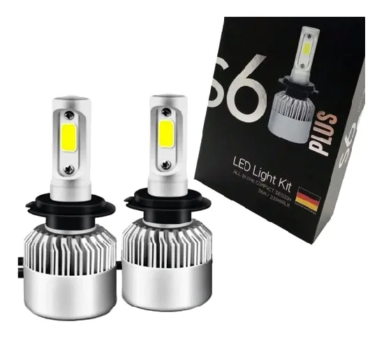 Focos led S6 para carro ventas al por mayor, luces led para auto con cree led S2 12V 36W 8000LM 6000K-6500K con 1 ano garantia de fábrica china LYV AUTO
