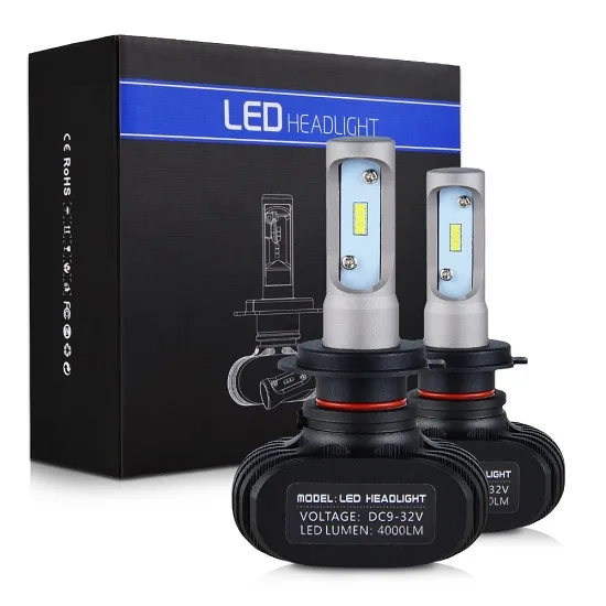 Focos led S1 para carro ventas al por mayor, luces led para auto S1 12V 24W 4000LM 6000K-6500K con 1 ano garantia de fábrica china LYV AUTO