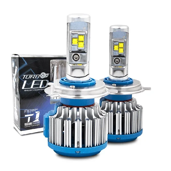 Turbo LED T1 para carro ventas al por mayor, luces led para auto con cree led T1 12V 70W 7200LM 6000K-6500K con 1 ano garantia de fábrica china LYV AUTO