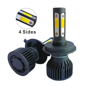 Foco led 4 lados V7 para carro ventas al por mayor, luces led para auto con cree led V7 12V 24V 36W 4000LM 6000K-6500K con 1 ano garantia de fábrica china LYV AUTO