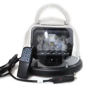 12 inch 12V 24V 50W 4000LM 6000K with wireless remote control, cree led chips, illuminating distance up to 150-300 meters. An ideal auxiliary option for wholesalers and distributors. With magnetic base and long cable, applicable for sedan, suv, utv, truck and forklift. Optional with DC-AC convertor / adaptor.