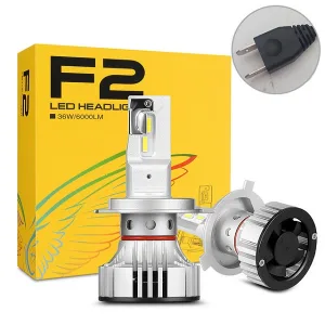 Classic LED car headlight F2 with csp led chips, with special beam design, with canbus, with turbo fan, making a super powerful super brightness possible. Ideal option for wholesalers and distributors, especially for e-commerce platforms